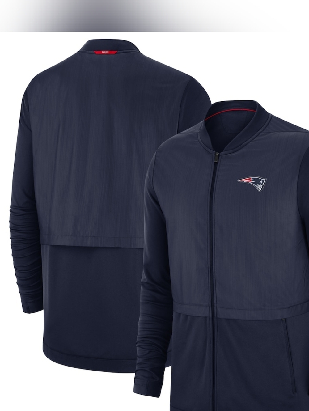 Nike Men’s New England Patriots Elite Sideline Hybrid Full Zip Jacket XL New